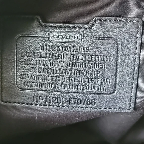 Coach Heritage Signature Embossed PVC Commuter - Picture 12 of 16